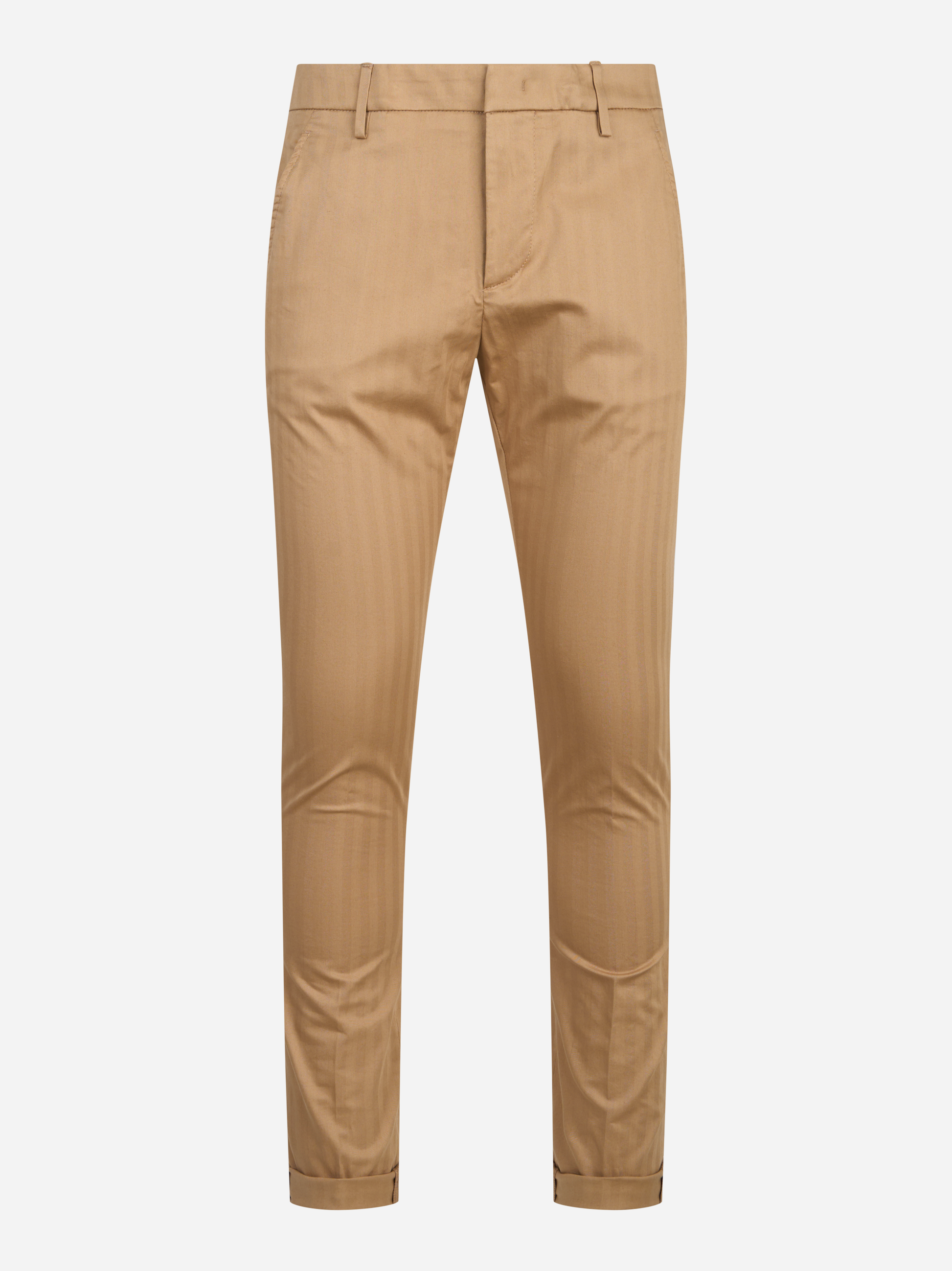 Pantalone gaubert in cotone stretch beige
