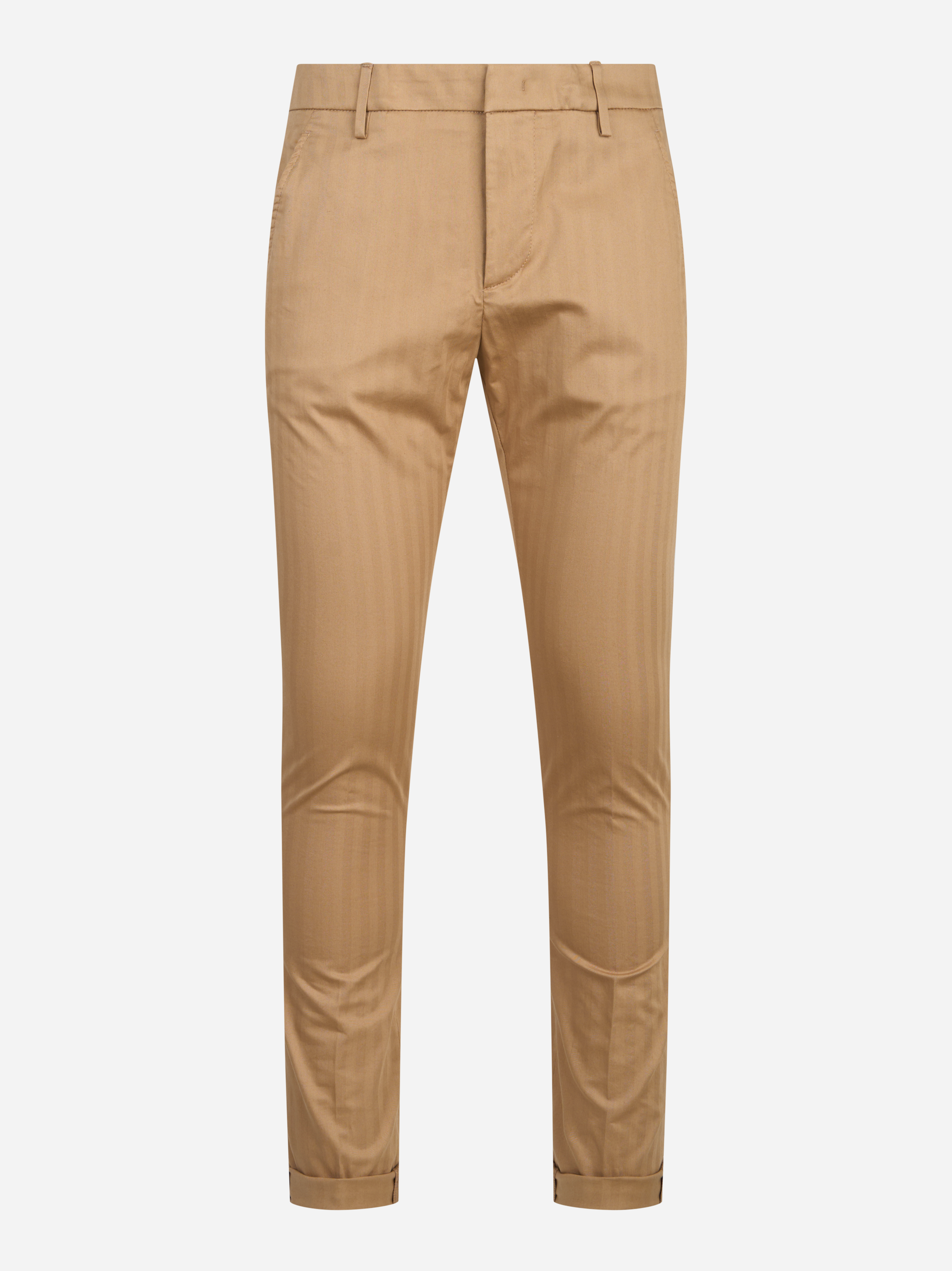 Pantalone gaubert in cotone stretch beige