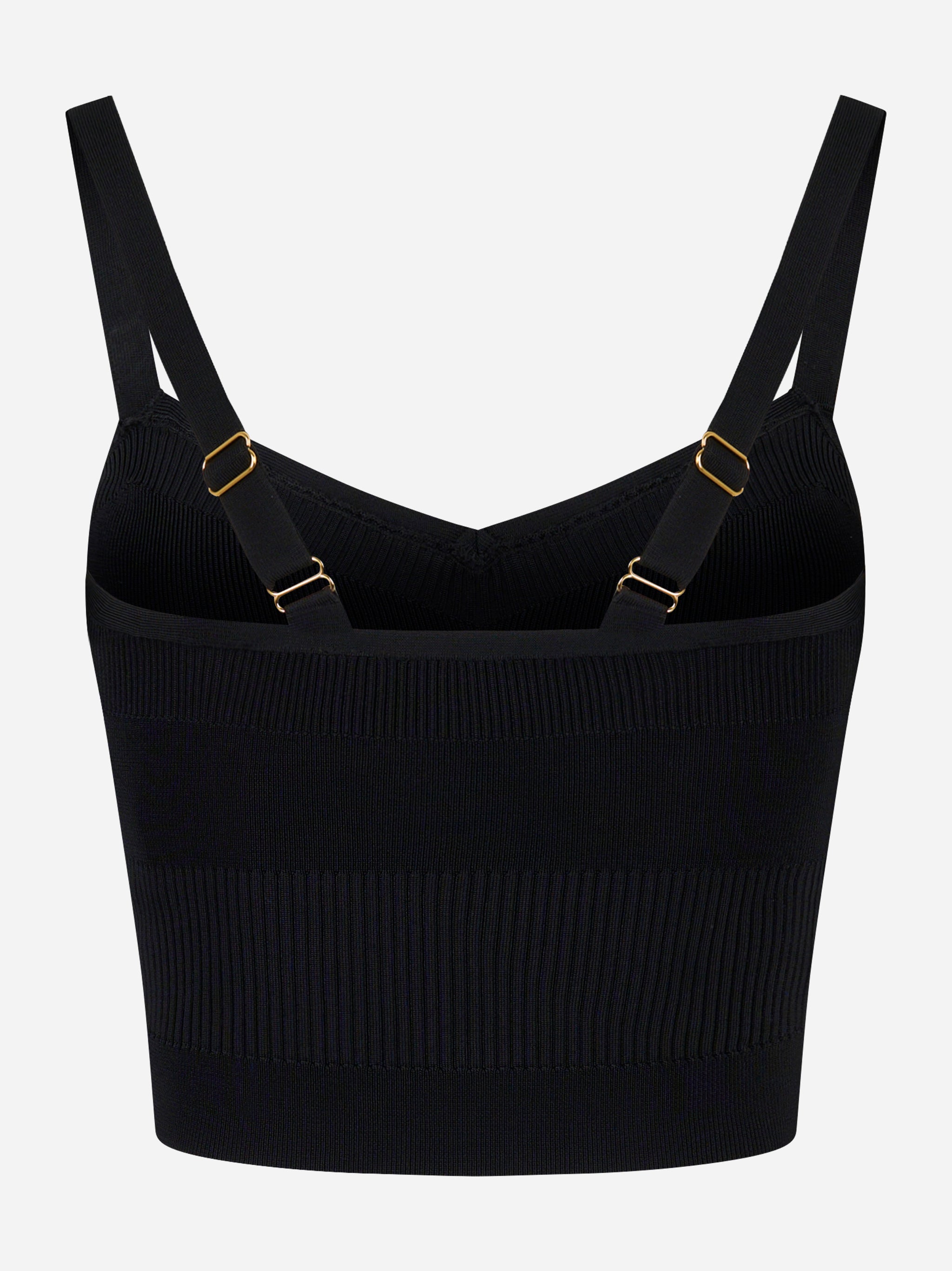 Elisabetta Franchi Top in maglia con dettagli logo TK61S56E2110