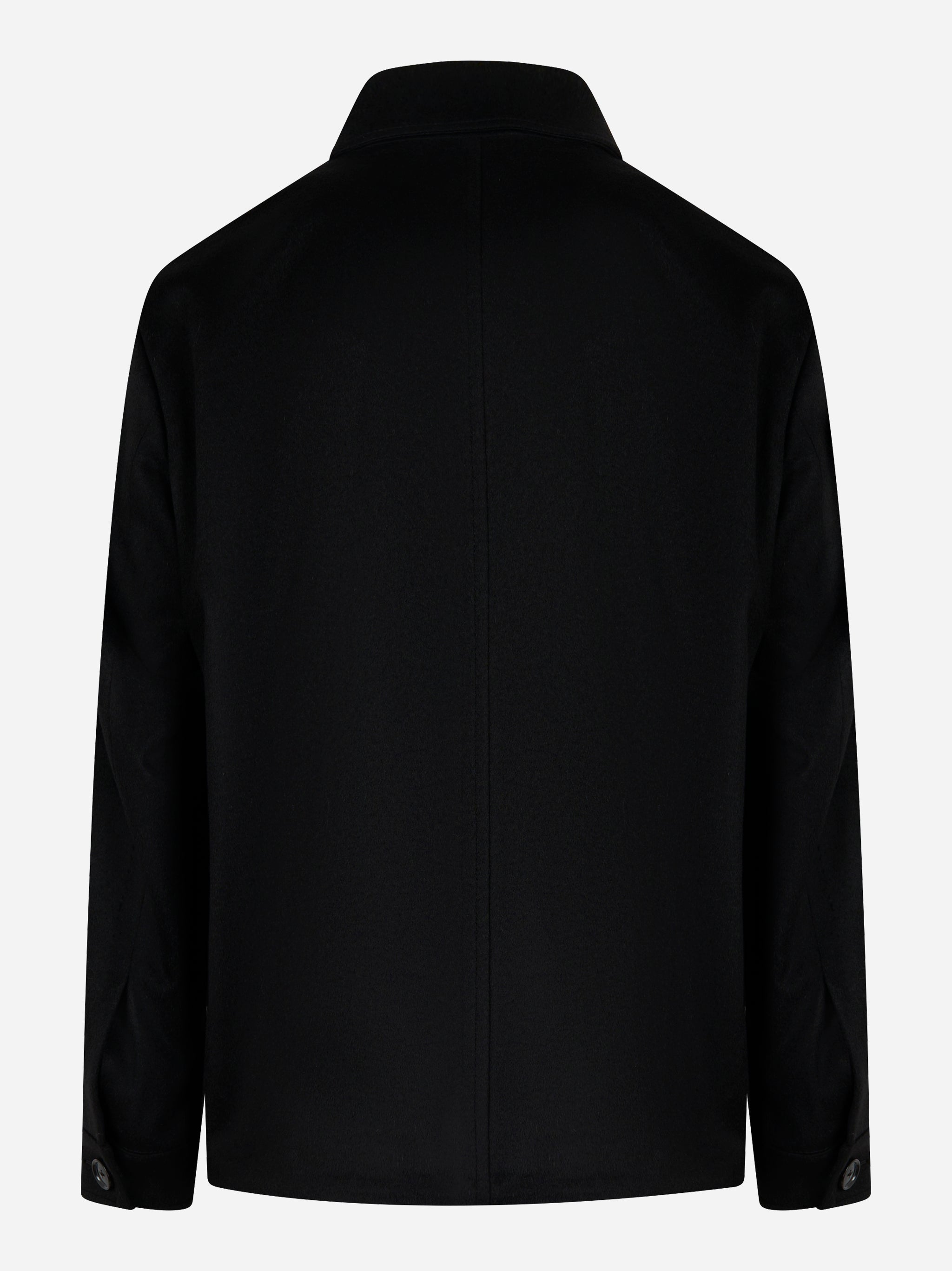 Overjacket con tasche applicate in lana Nera