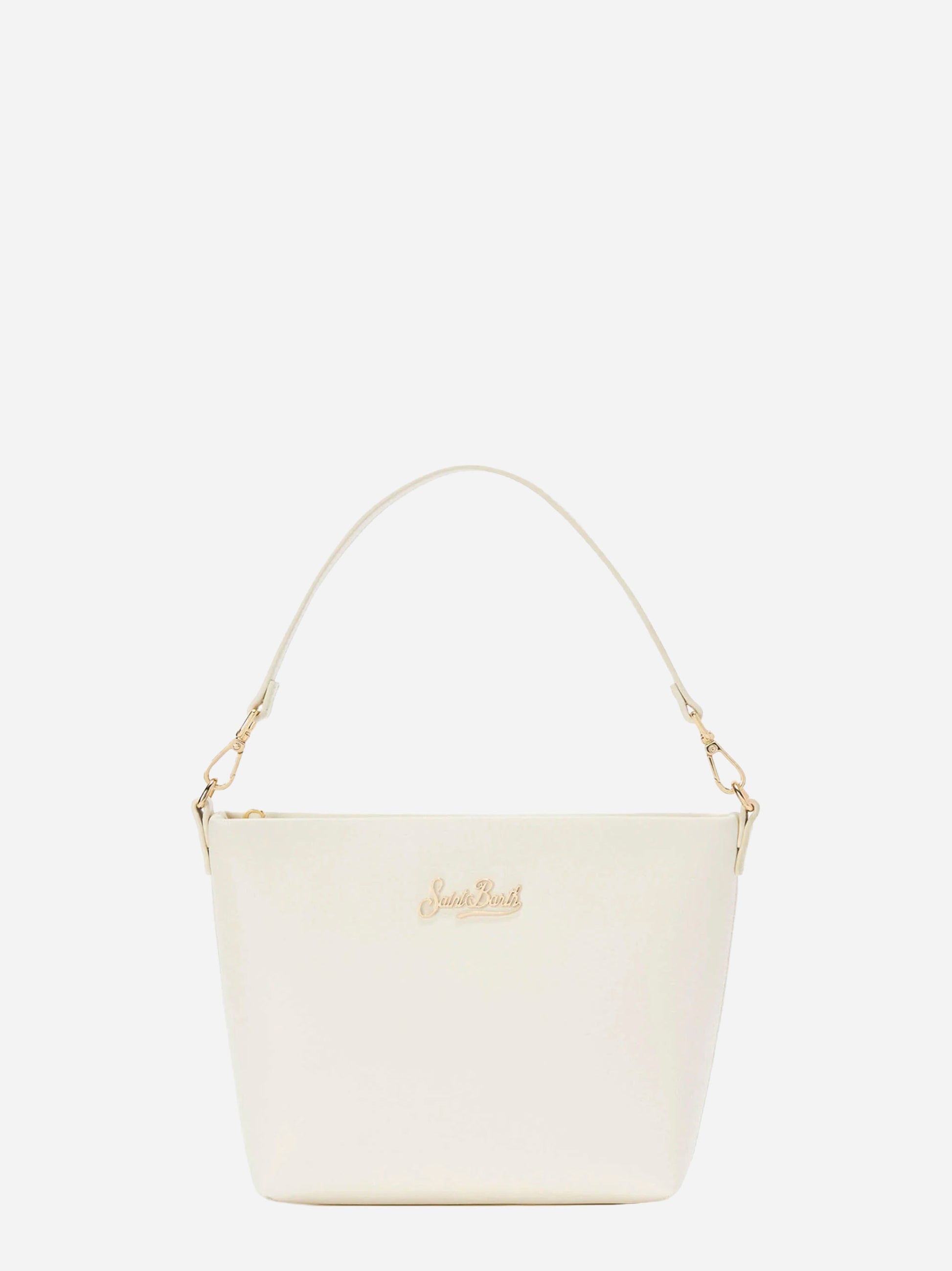 Borsa a spalla Aline in pelle bianca