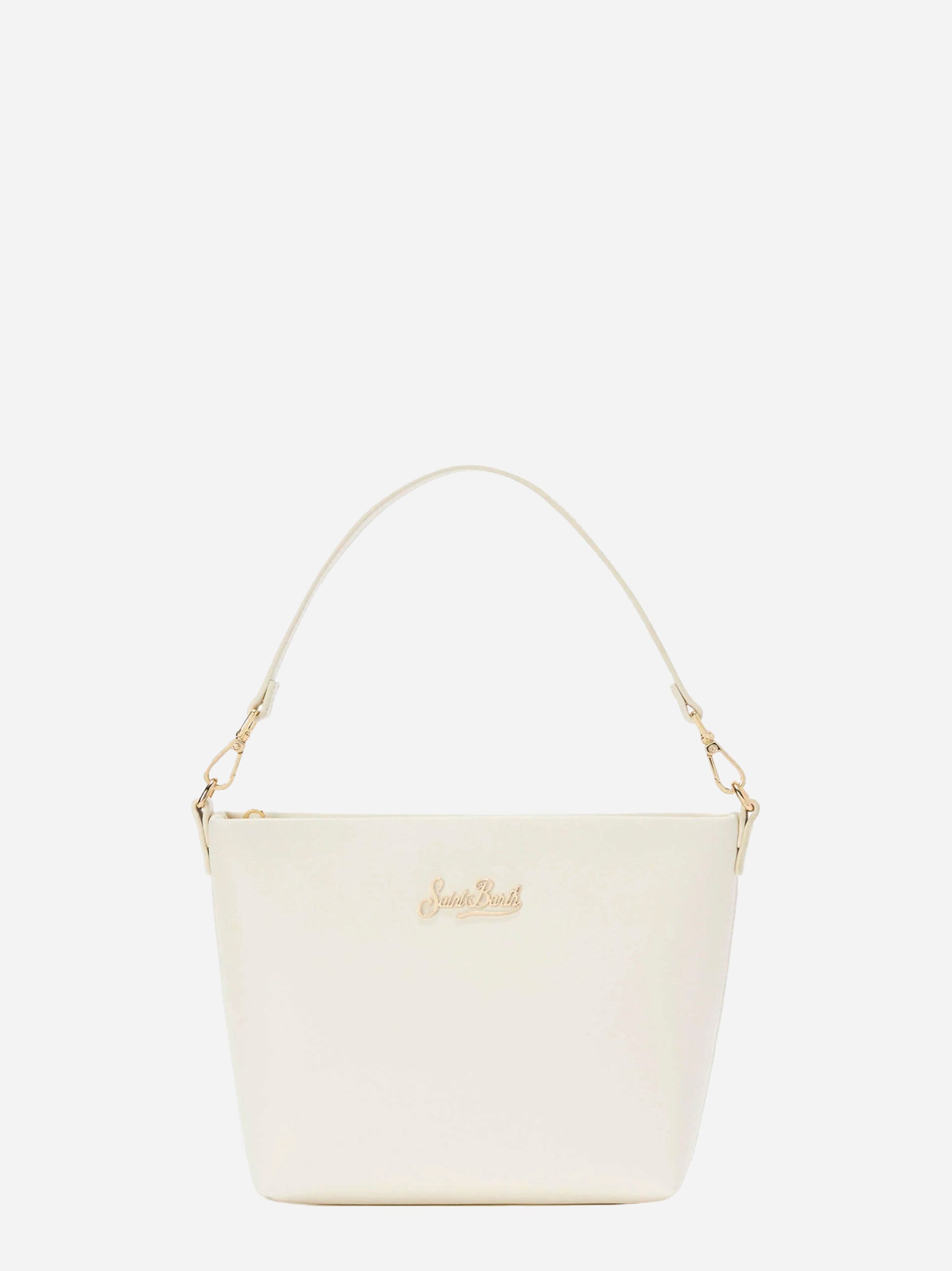 Borsa a spalla Aline in pelle bianca