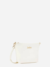 Borsa a spalla Aline in pelle bianca