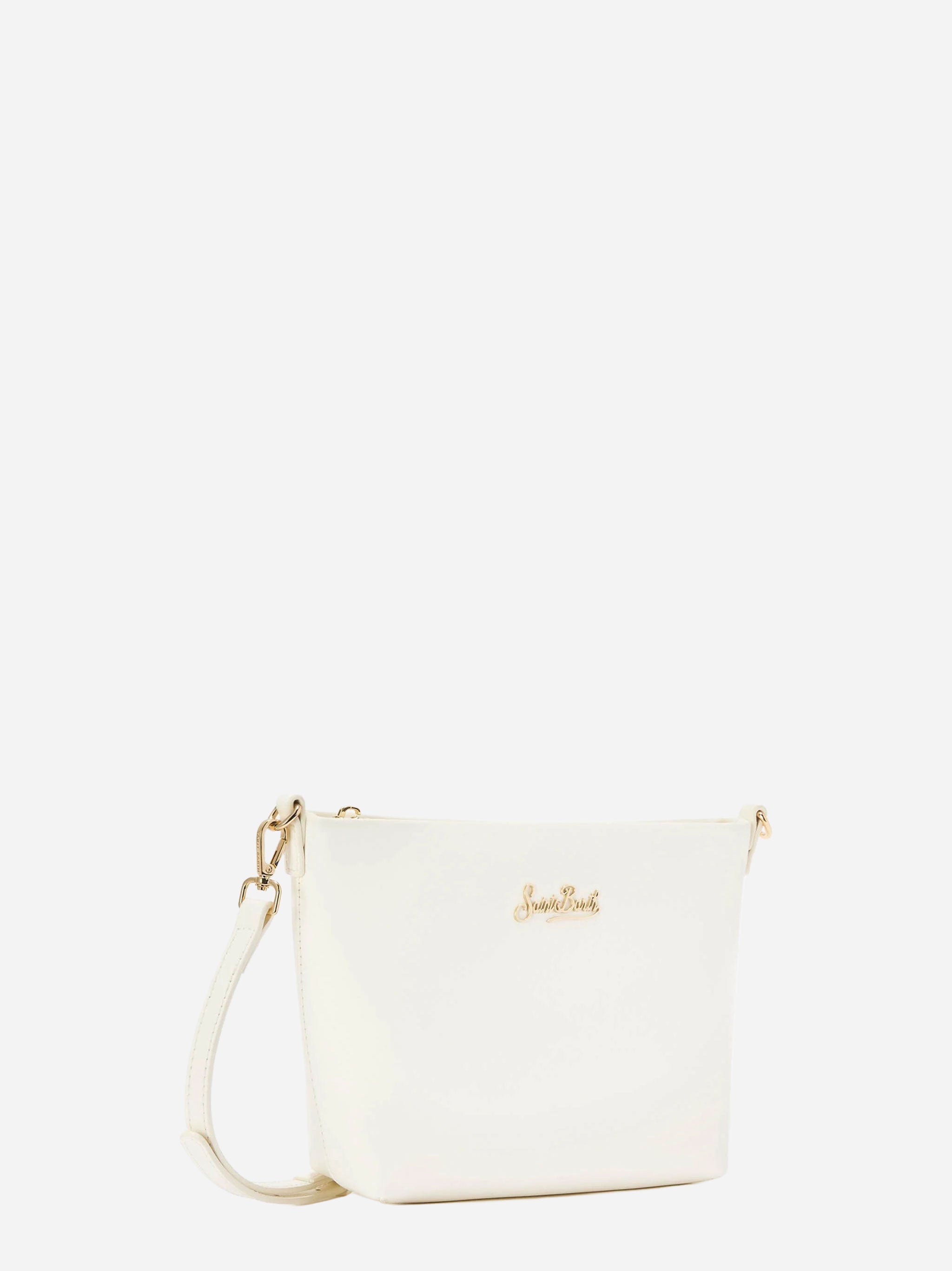 Borsa a spalla Aline in pelle bianca