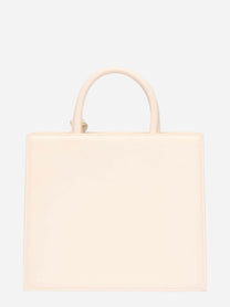 Shop Bag Midi in pelle bianca