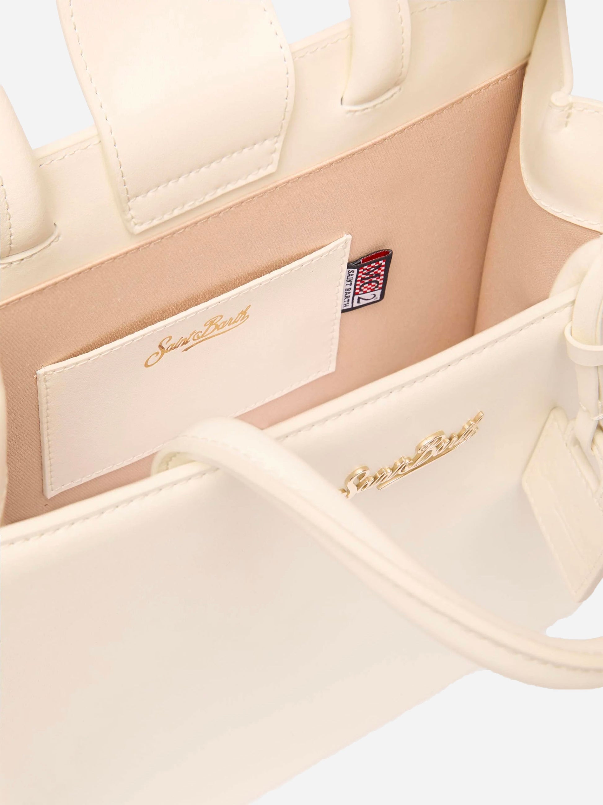 Shop Bag Midi in pelle bianca