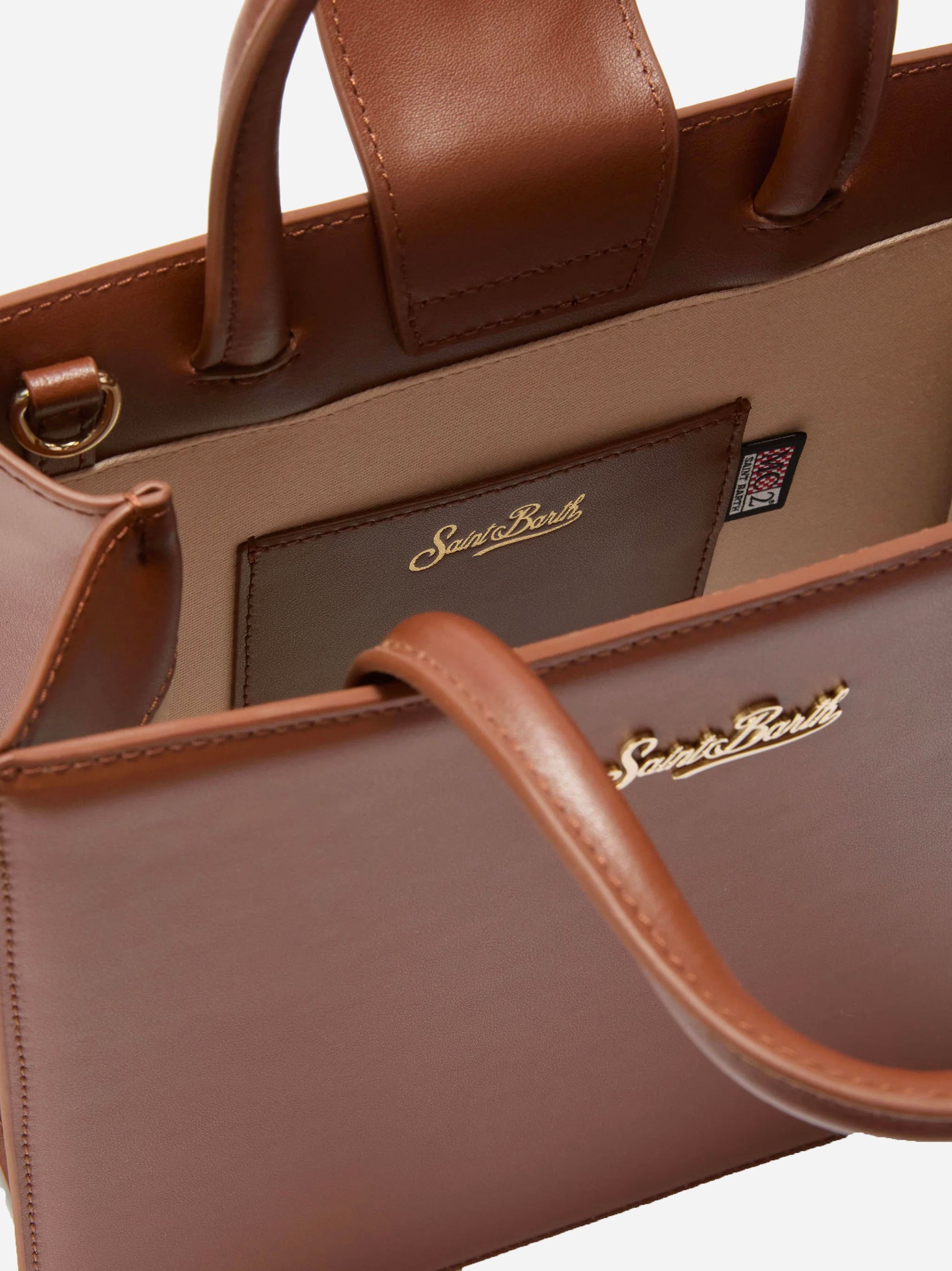 Shop Bag Midi in pelle marrone