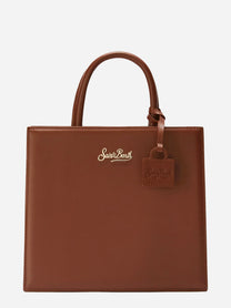 Shop Bag Midi in pelle marrone