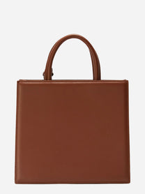 Shop Bag Midi in pelle marrone