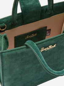 Shop Bag Midi in suede verde