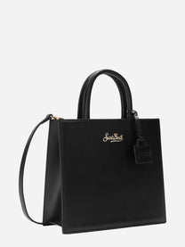 Shop Bag Midi in pelle nera