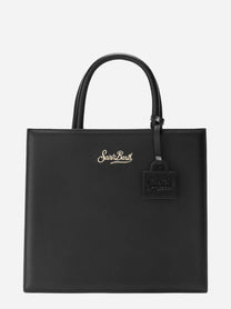 Shop Bag Midi in pelle nera