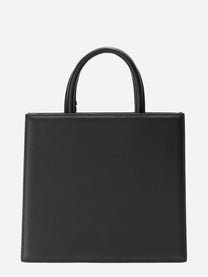 Shop Bag Midi in pelle nera
