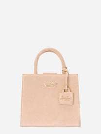 Shop Bag Mini in suede beige
