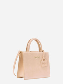 Shop Bag Mini in suede beige