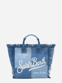 Borsa Vanity regular in denim patchwork