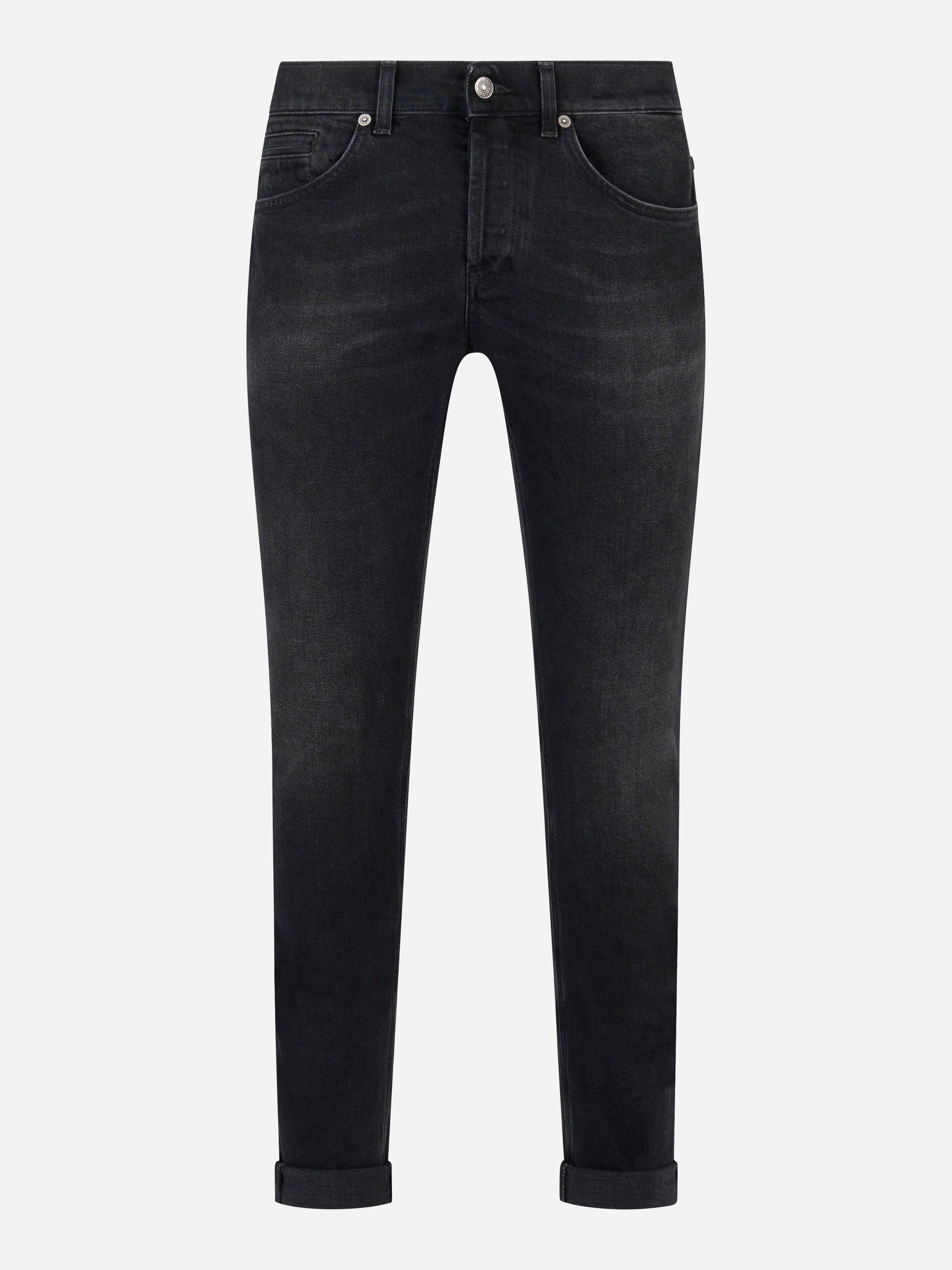 Jeans skinny fit George in denim stretch nero