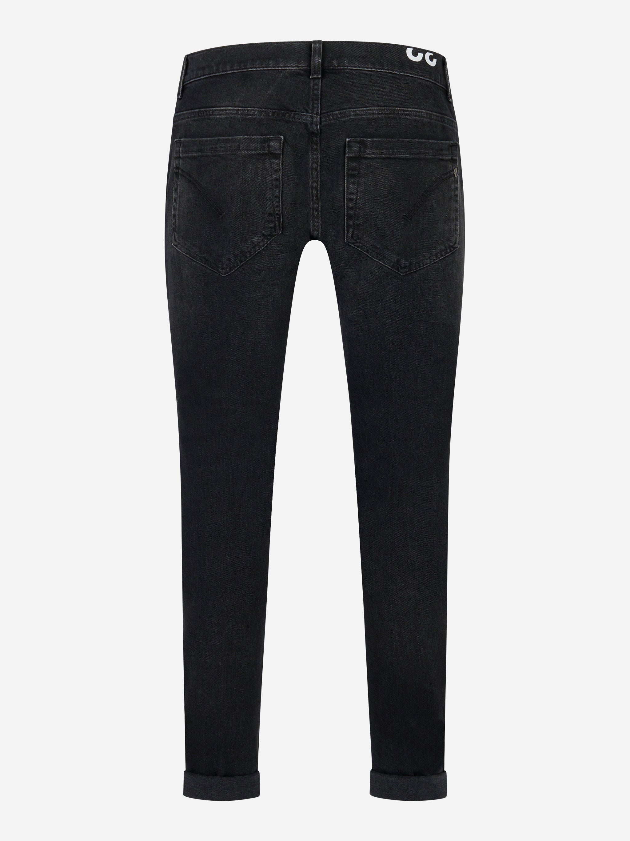 Jeans skinny fit George in denim stretch nero