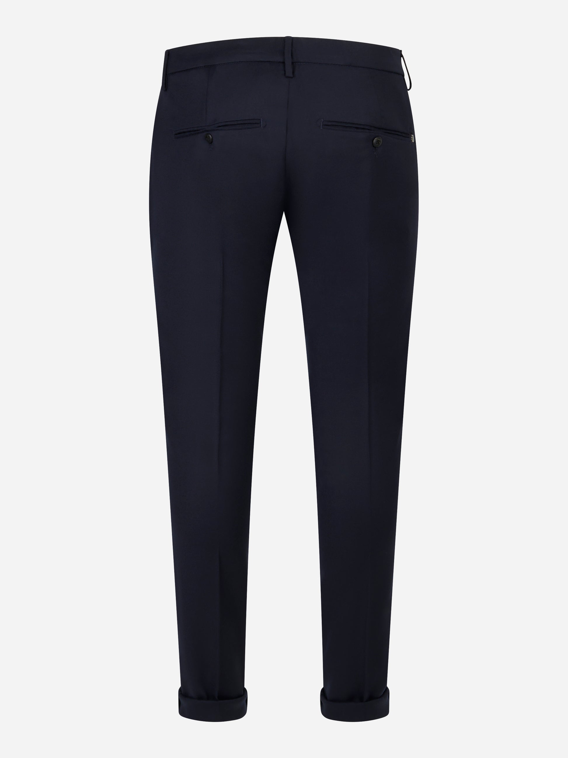Pantalone skinny fit Gaubert in flanella stretch blu