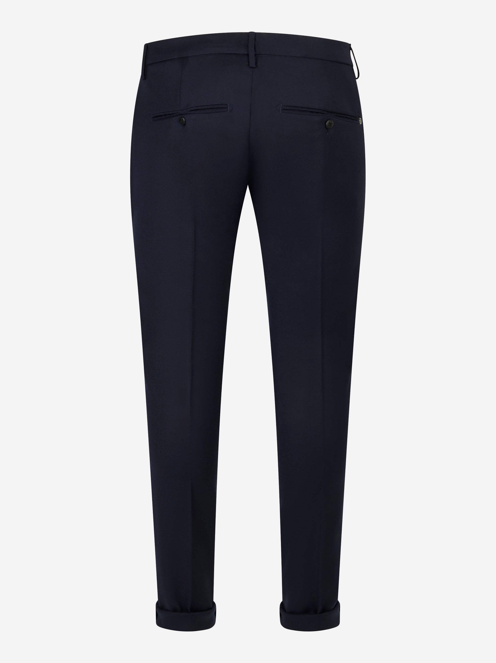 Pantalone skinny fit Gaubert in flanella stretch blu
