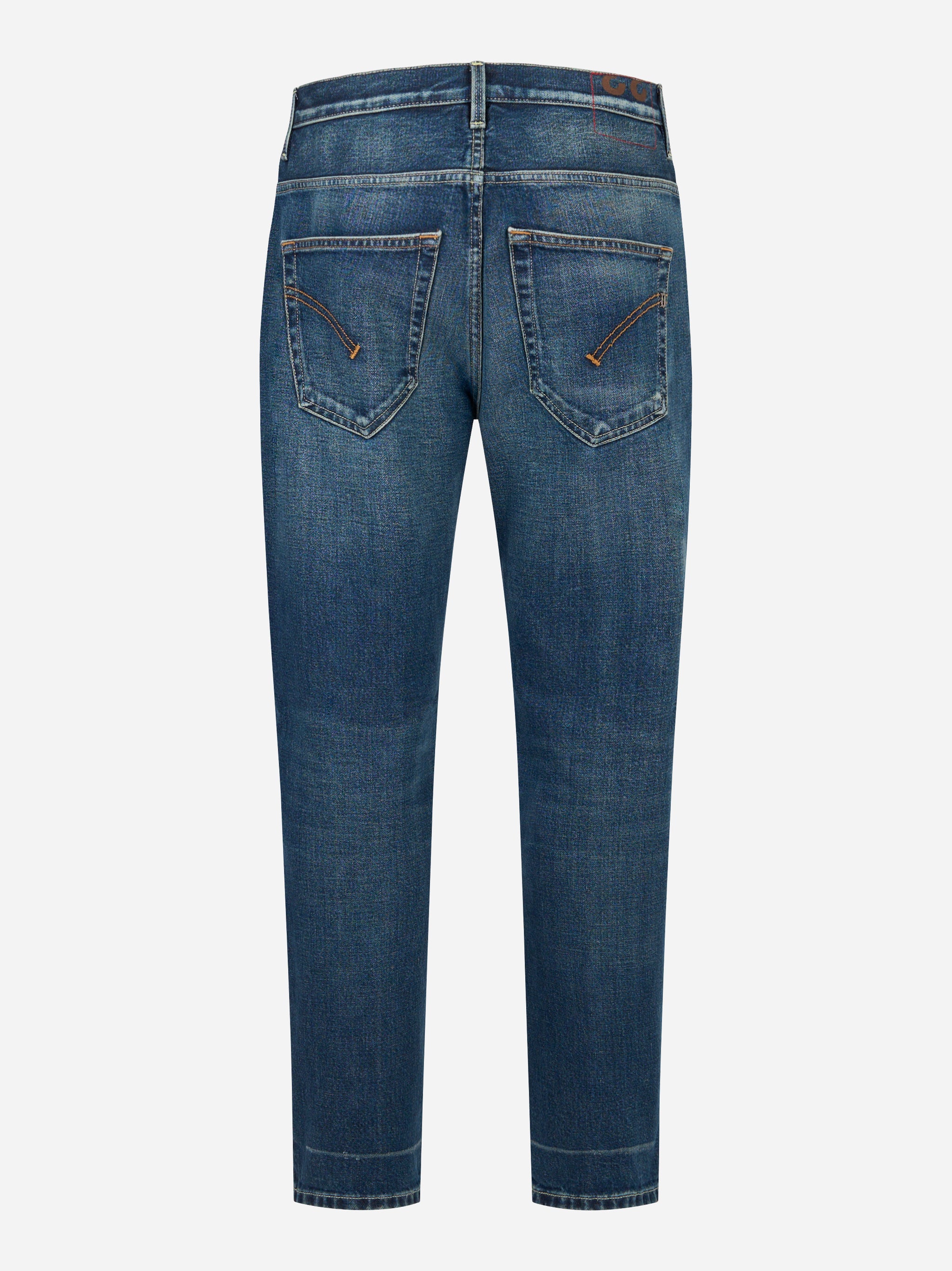 Jeans blu carrot fit Brighton in denim fermo