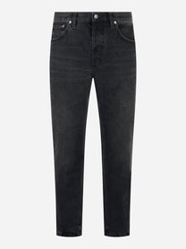 Jeans carrot fit Brighton in denim fermo nero