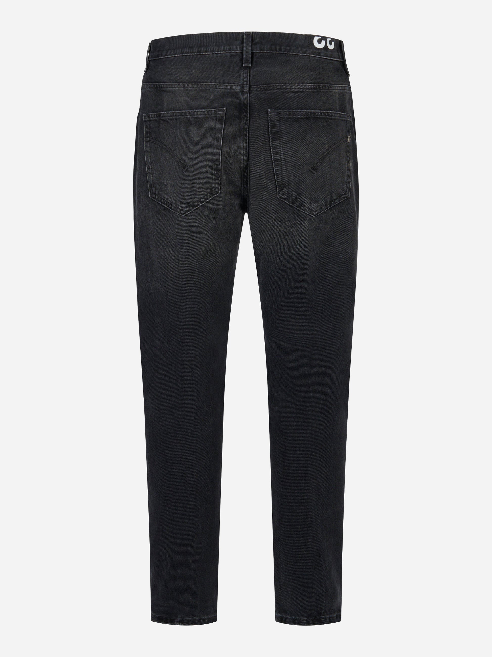 Jeans carrot fit Brighton in denim fermo nero