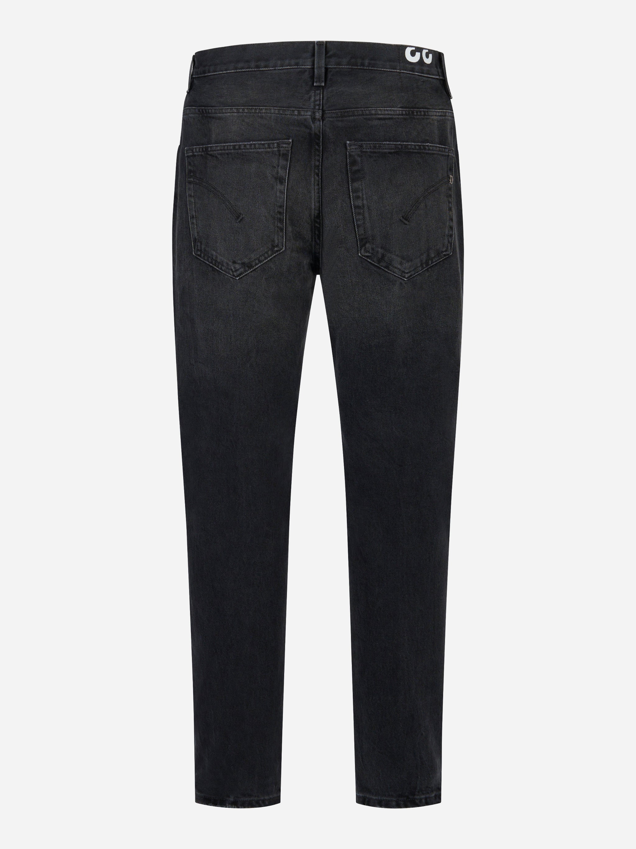 Jeans carrot fit Brighton in denim fermo nero