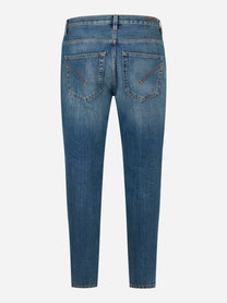 Jeans carrot fit Brighton in denim fermo blu
