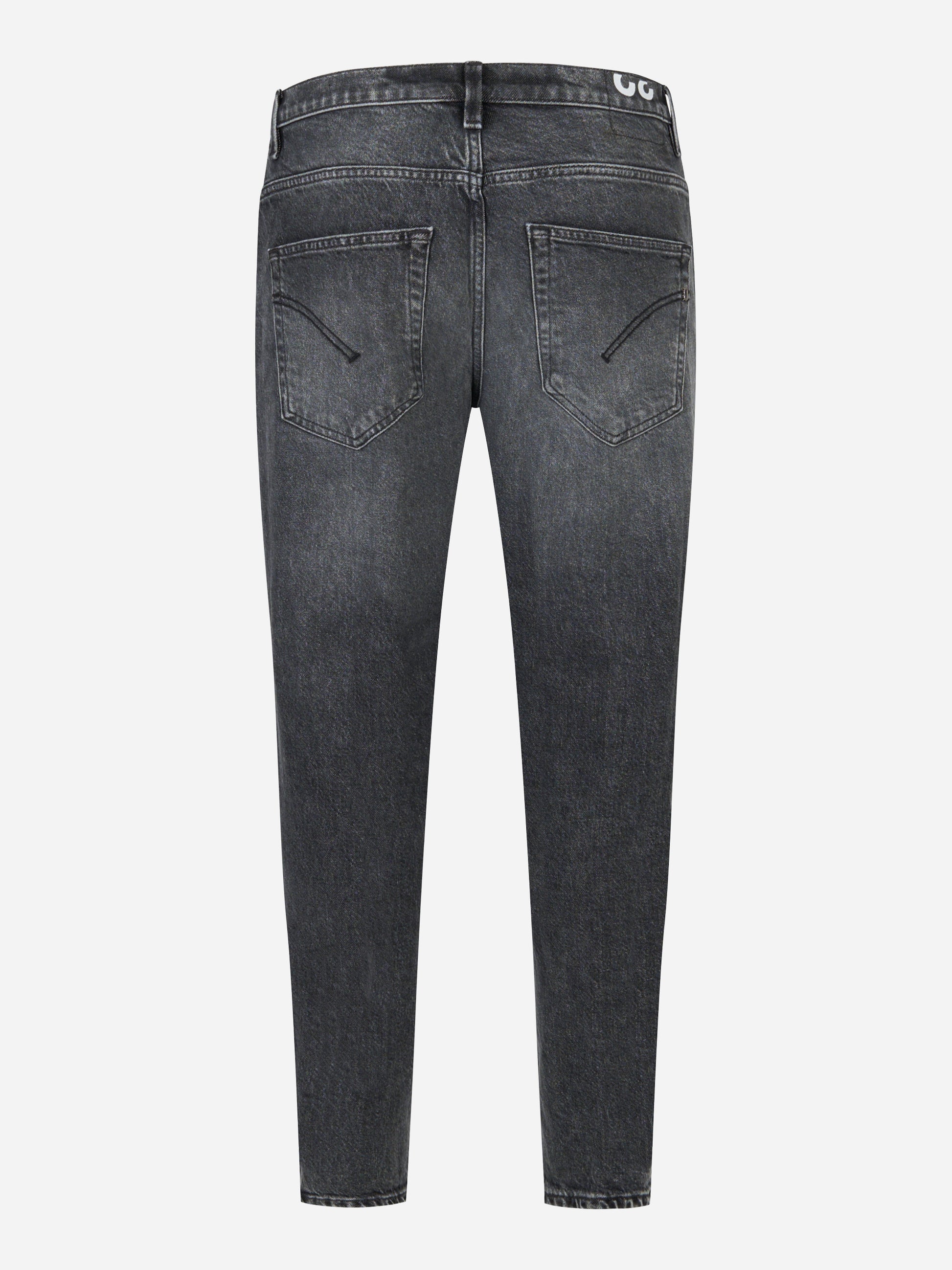 Jeans carrot fit Brighton in denim stretch grigio