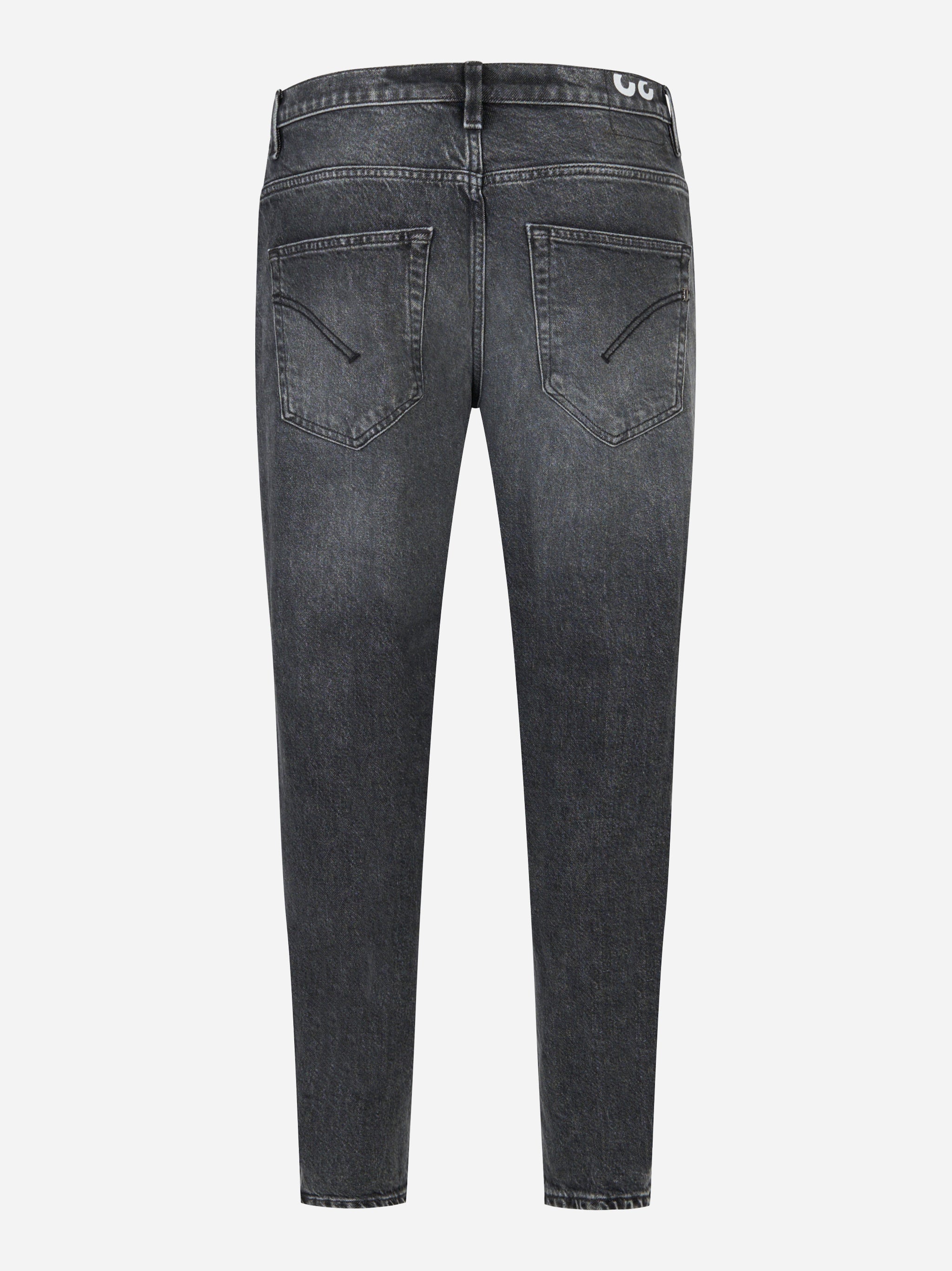 Jeans carrot fit Brighton in denim stretch grigio