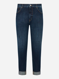 Jeans loose fit Erwin in denim fermo blu