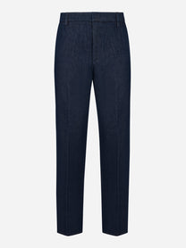 Pantalone regular fit James in denim blu