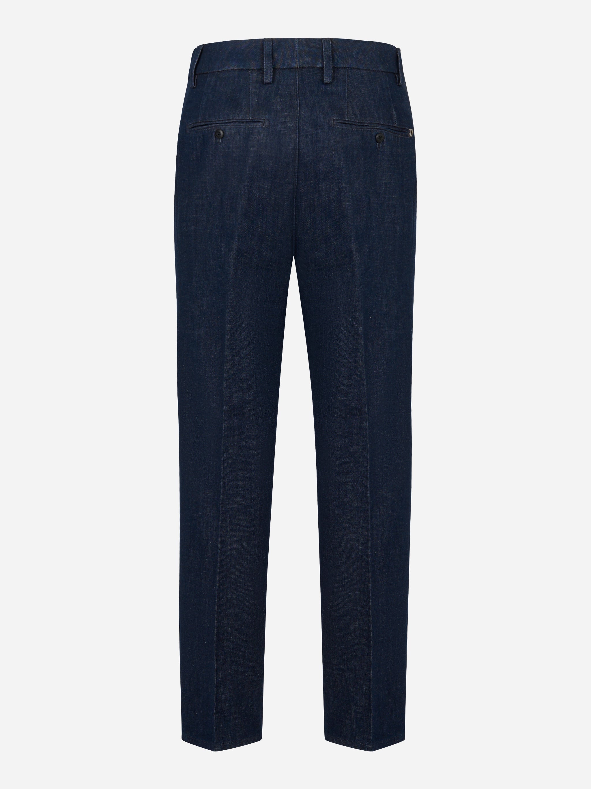 Pantalone regular fit James in denim blu
