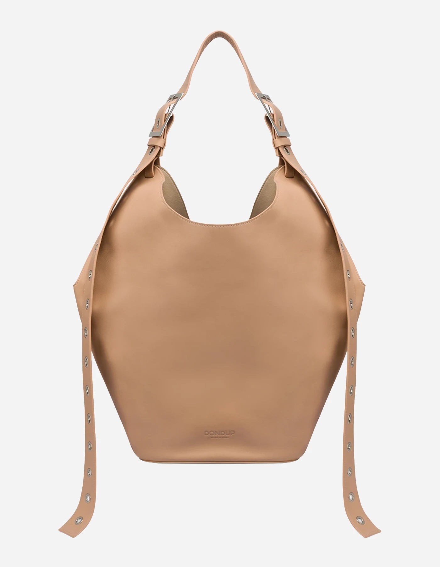Borsa Small hobo in pelle beige