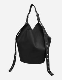Borsa Big hobo in pelle nera