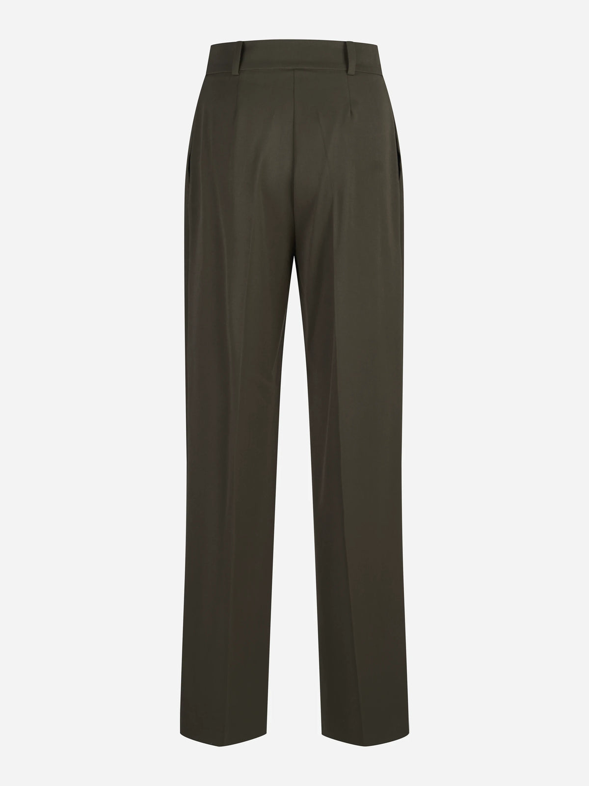 Pantalone sartoriale a gamba dritta verde - dettaglio del prodotto