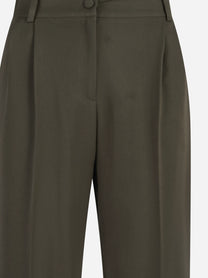 Pantalone sartoriale a gamba dritta verde - vista posteriore