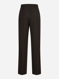 Pantalone sartoriale a gamba dritta testa di moro - dettaglio del prodotto