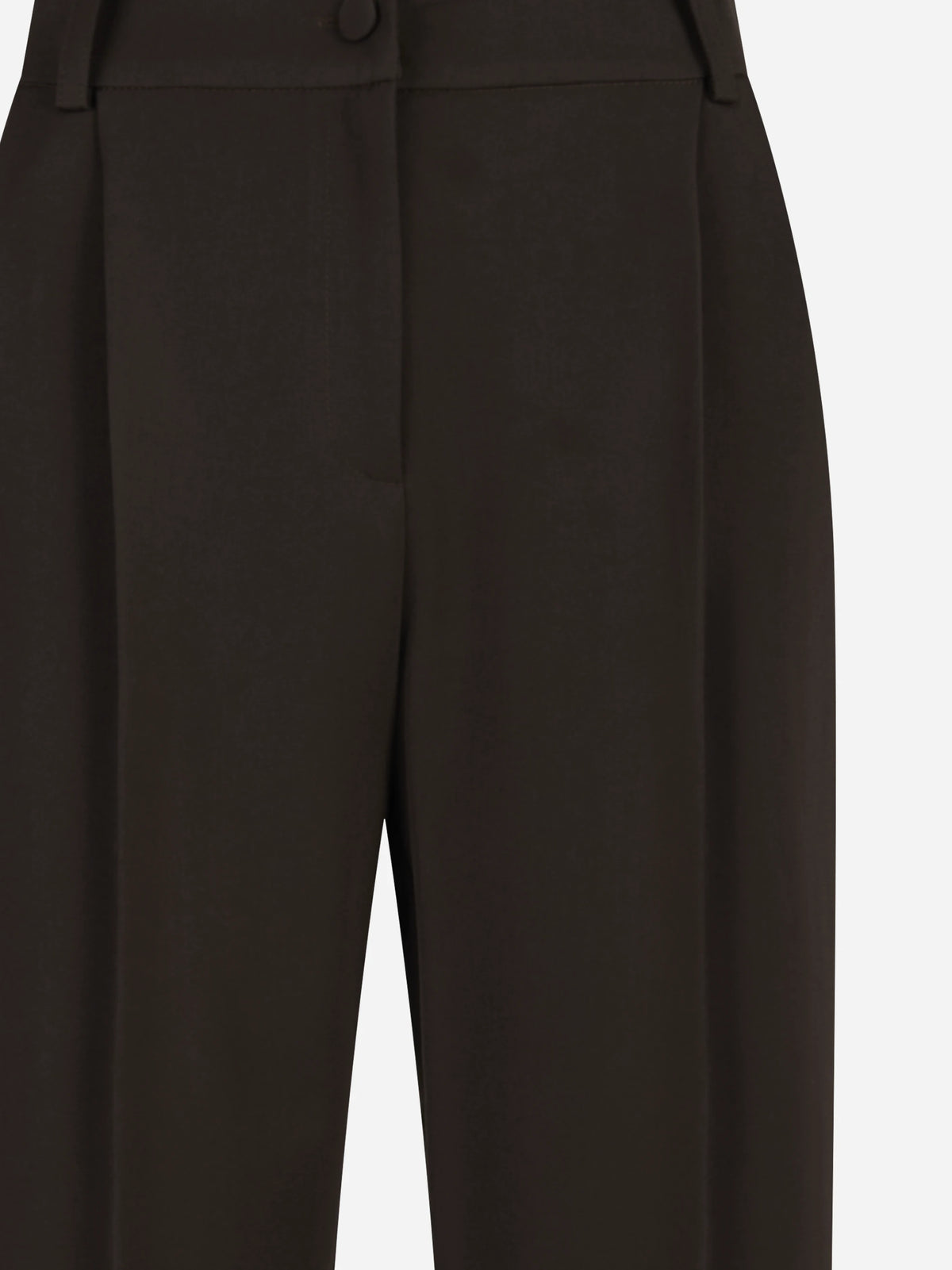 Pantalone sartoriale a gamba dritta testa di moro - vista posteriore