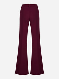Pantalone flare bordeaux - dettaglio del prodotto