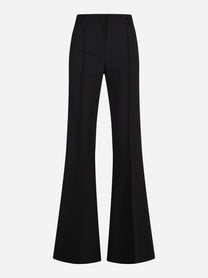 Pantalone flare nero - vista frontale