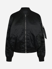 Bomber MA-1 UV in nylon nero - vista frontale