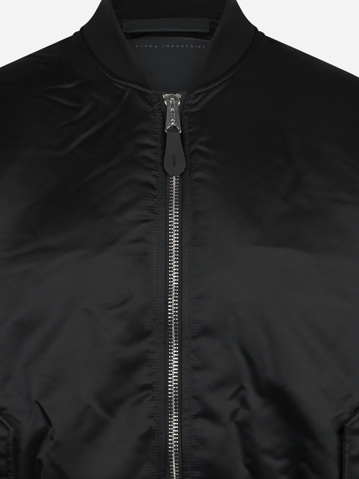 Bomber MA-1 UV in nylon nero - dettaglio del prodotto