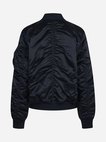 Bomber MA-1 UV in nylon blu - vista posteriore