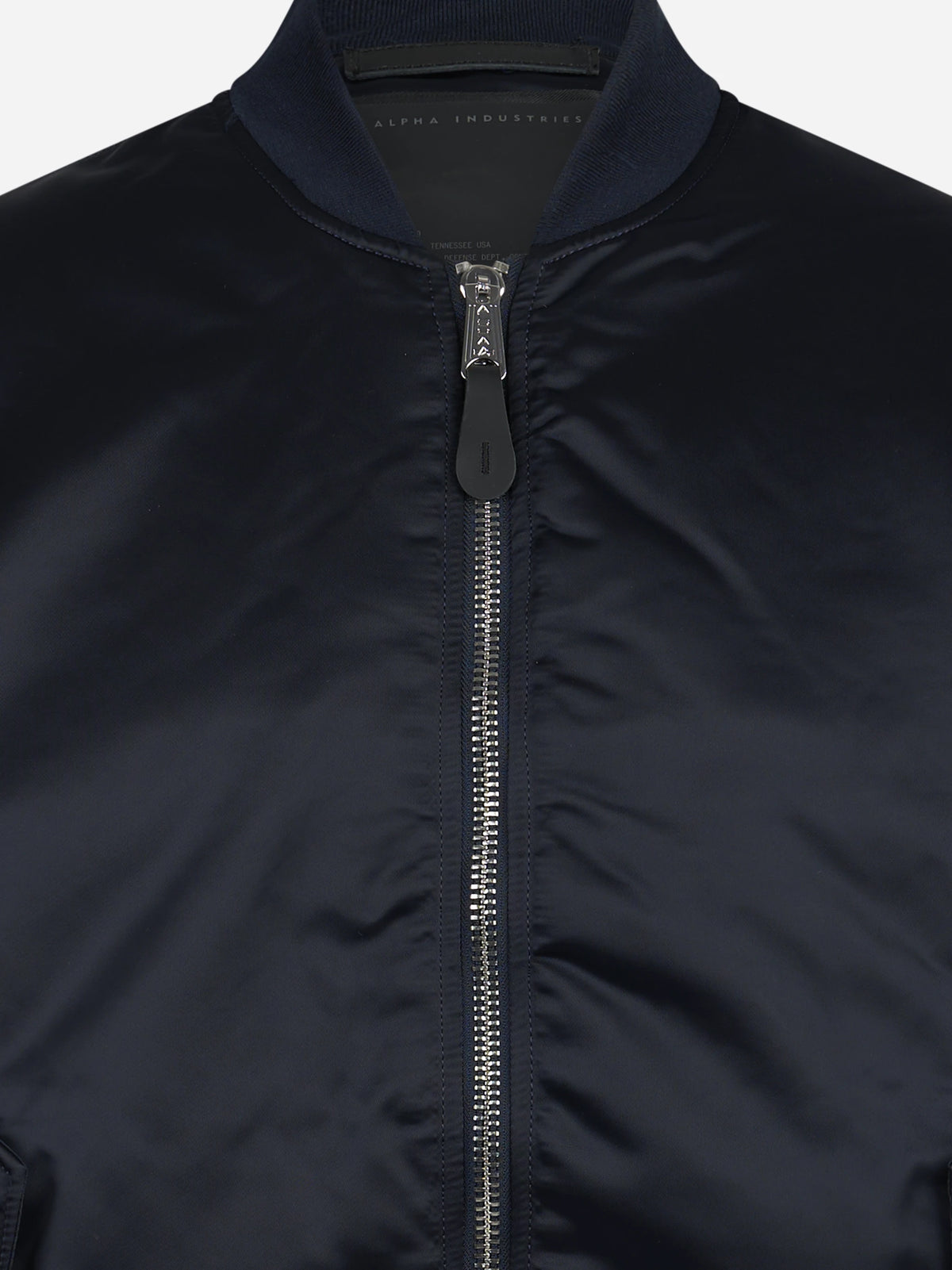 Bomber MA-1 UV in nylon blu - dettaglio del prodotto