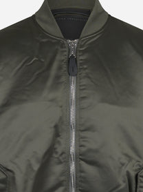 Bomber MA-1 UV in nylon verde vintage - dettaglio del prodotto