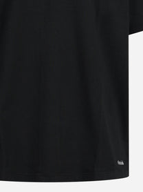 T-shirt basic in cotone nero - vista posteriore