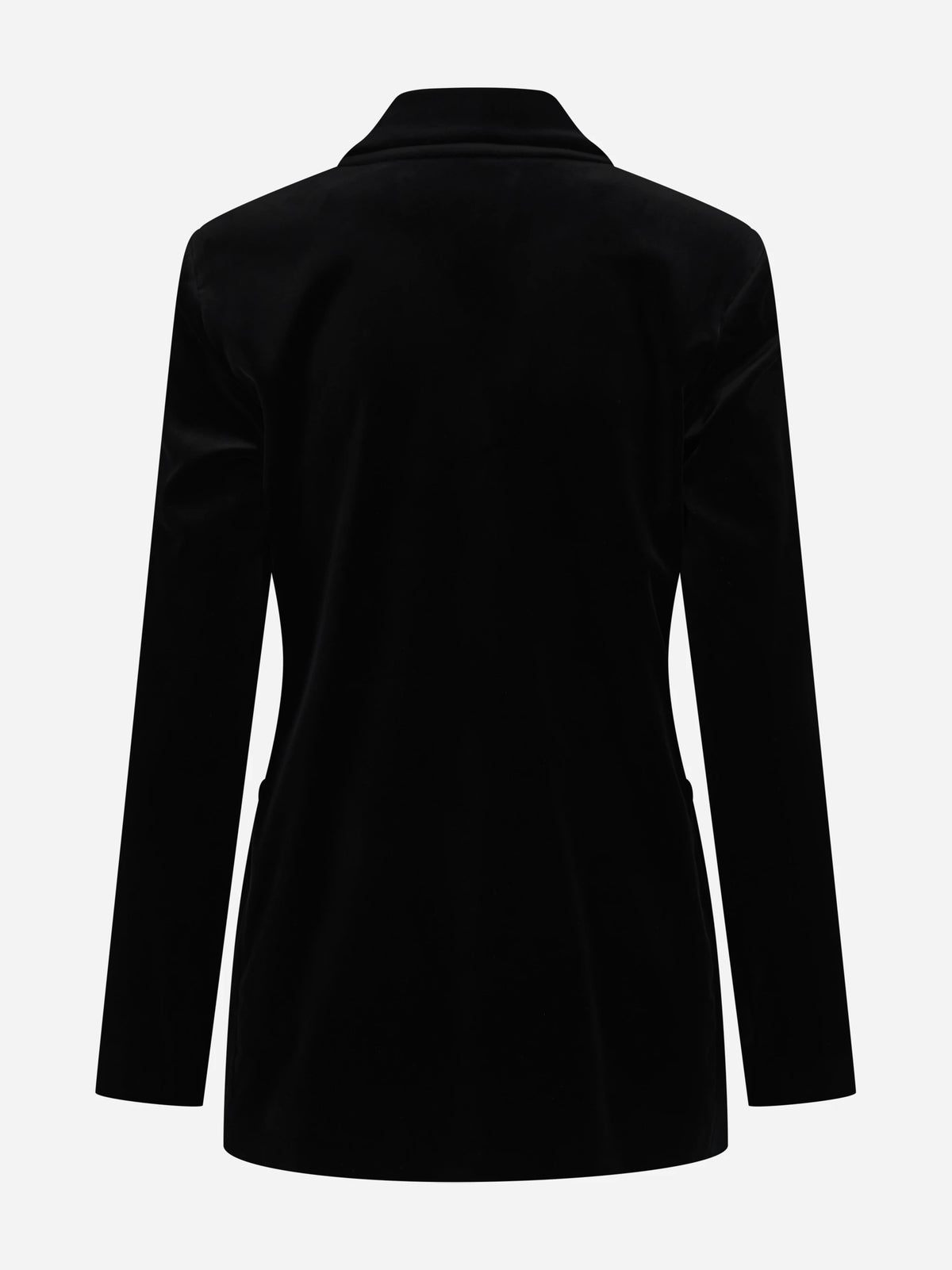 Blazer Galbusera in velluto nero - vista posteriore