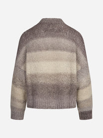 Maglia Loira a fasce sfumate in misto alpaca - vista posteriore